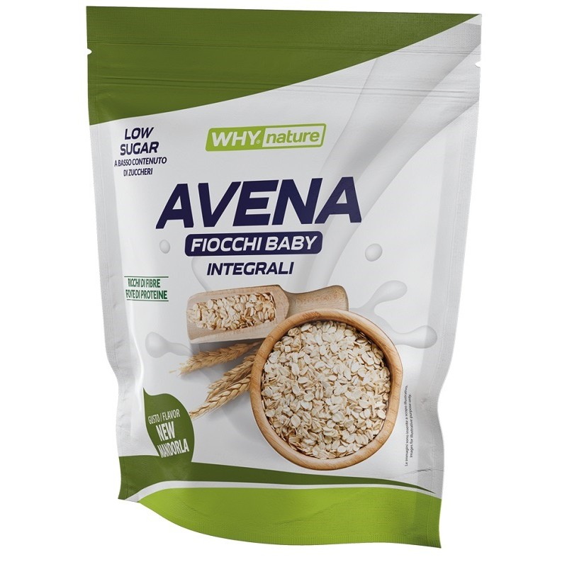 Whynature Avena Fiocchi Baby New Mandorla per Colazione Sana e Proteica 1 kg Whynature Avena Fiocchi Baby New Mandorla per Colazione Sana e Proteica 1 kg