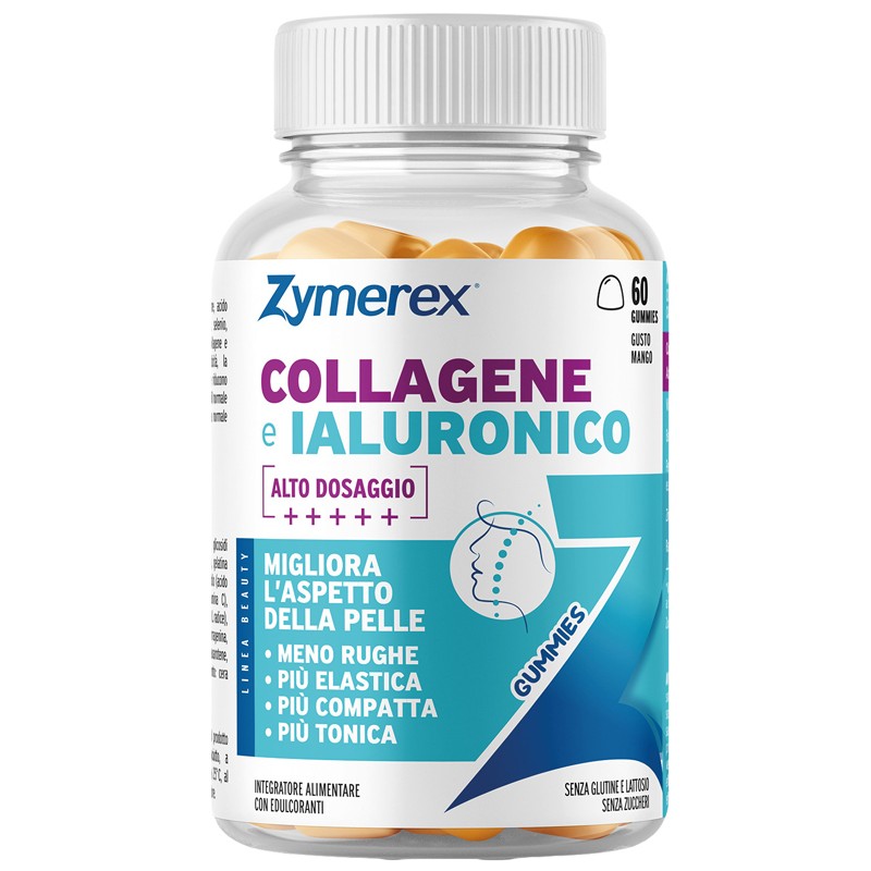 barattolo di Zymerex Gum Collagene Ialuronico per Pelle Giovane ed Elastica 45 Gommose barattolo di Zymerex Gum Collagene Ialuronico per Pelle Giovane ed Elastica 45 Gommose