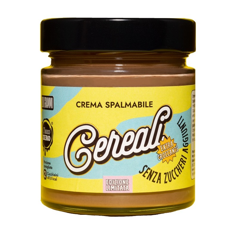 Choco Zero Crema Spalmabile Cereali per Colazione e Snack Senza Zuccheri 200g