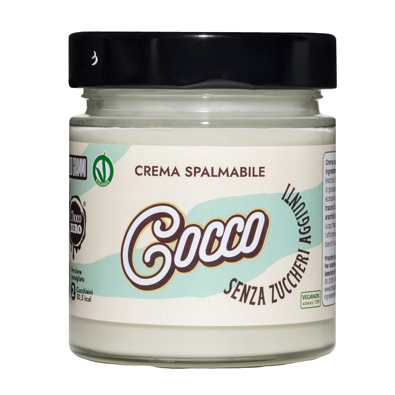 Choco Zero Crema Spalmabile Cocco per Colazione e Snack Senza Zuccheri 200g Choco Zero Crema Spalmabile Cocco per Colazione e Snack Senza Zuccheri 200g