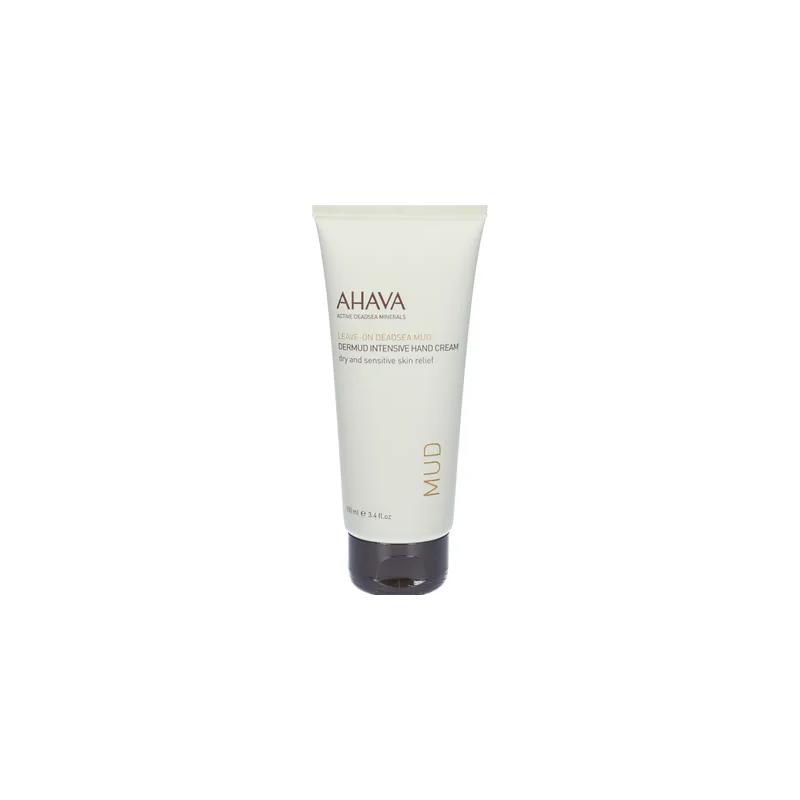 flacone di Ahava Dermud Intensive Crema Mani al Fango del Mar Morto 100ml flacone di Ahava Dermud Intensive Crema Mani al Fango del Mar Morto 100ml