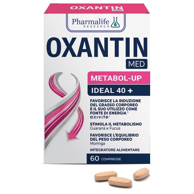 confezione di Oxantin Med Metabol Up Integratore per Riduzione Grasso Corporeo 60 Compresse confezione di Oxantin Med Metabol Up Integratore per Riduzione Grasso Corporeo 60 Compresse