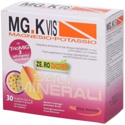 MGK VIS Integratore Magnesio e Potassio 30 Bustine Gusto Mango Passion Fruit MGK VIS Integratore Magnesio e Potassio 30 Bustine Gusto Mango Passion Fruit