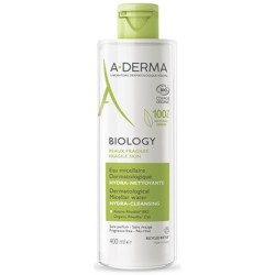 flacone di Aderma A-D Biology Acqua Micellare per Detersione Delicata Pelle Sensibile 400ml flacone di Aderma A-D Biology Acqua Micellare per Detersione Delicata Pelle Sensibile 400ml
