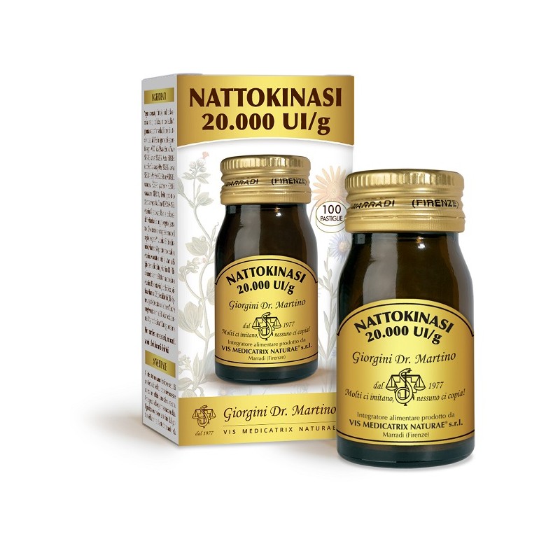 Nattokinasi 20000ui per Circolazione e Salute Cardiovascolare 100 Pastiglie