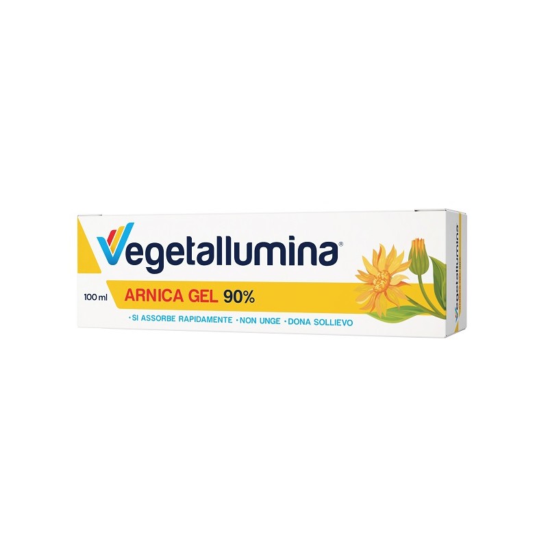 Vegetallumina Arnica Gel 90% per Sollievo Cutaneo e Muscolare Tubo da 100 ml Vegetallumina Arnica Gel 90% per Sollievo Cutaneo e Muscolare Tubo da 100 ml