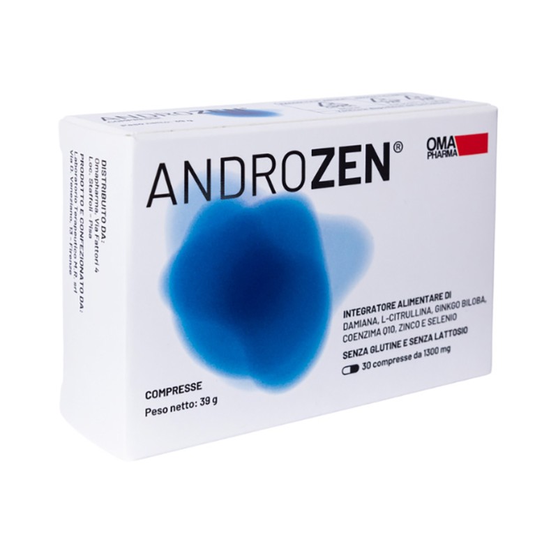 Omapharma Androzen integratore per funzionalità genito-urinaria e fertilità maschile 30 compresse