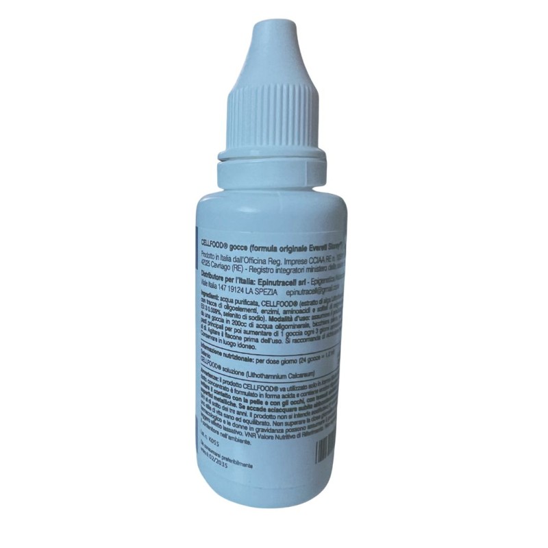 retro di Cellfood Gocce Integratore Antiossidante 30ml