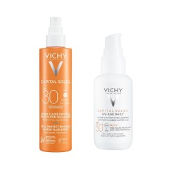 Formato di Vichy Virtual Bundle Cell Protect Spray SPF30 200 ml & Fluido UV Age Daily SPF50 40 ml Formato di Vichy Virtual Bundle Cell Protect Spray SPF30 200 ml & Fluido UV Age Daily SPF50 40 ml