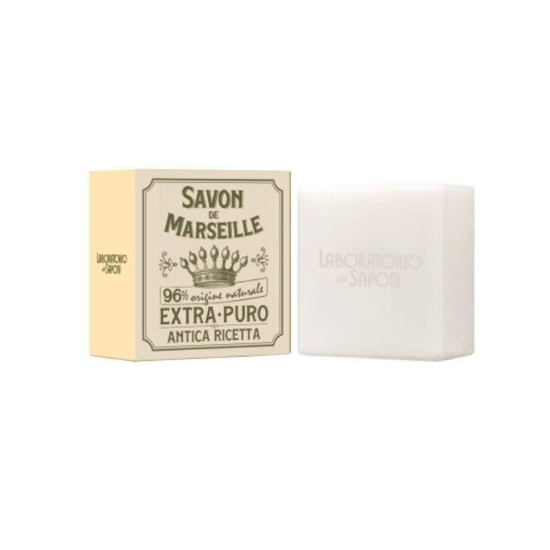 Formato di Laboratorio dei Saponi Dermosapone Vegetale Classico Marsiglia 100 g Formato di Laboratorio dei Saponi Dermosapone Vegetale Classico Marsiglia 100 g