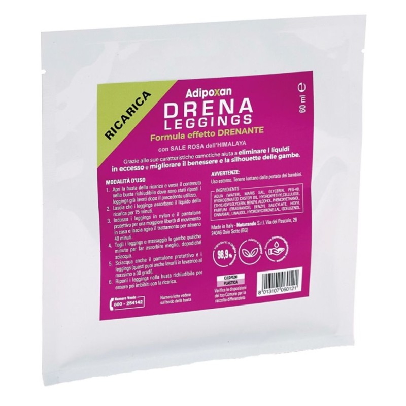 Formato di Adipoxan Drena Leggings Ricarica Trattamento Effetto Drenante Soluzione da 60 ml Formato di Adipoxan Drena Leggings Ricarica Trattamento Effetto Drenante Soluzione da 60 ml
