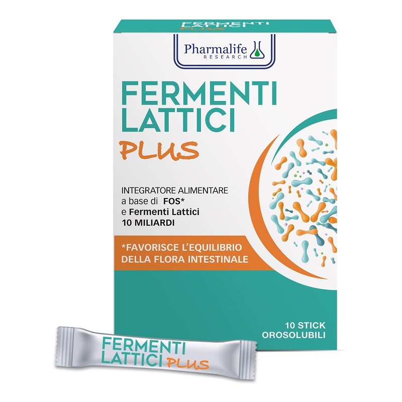 Fermenti Lattici Plus per Equilibrio Intestinale 10 Stick Orosolubili Fermenti Lattici Plus per Equilibrio Intestinale 10 Stick Orosolubili