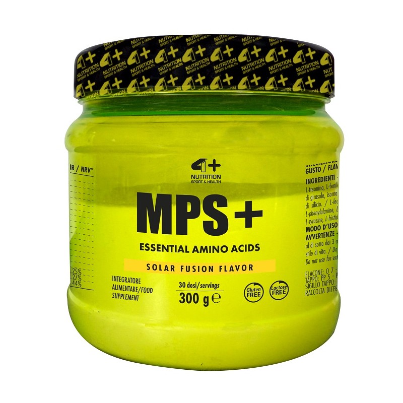 4+ Nutrition Mps+ Solar Fusion per Recupero Muscolare Barattolo da 300g 4+ Nutrition Mps+ Solar Fusion per Recupero Muscolare Barattolo da 300g