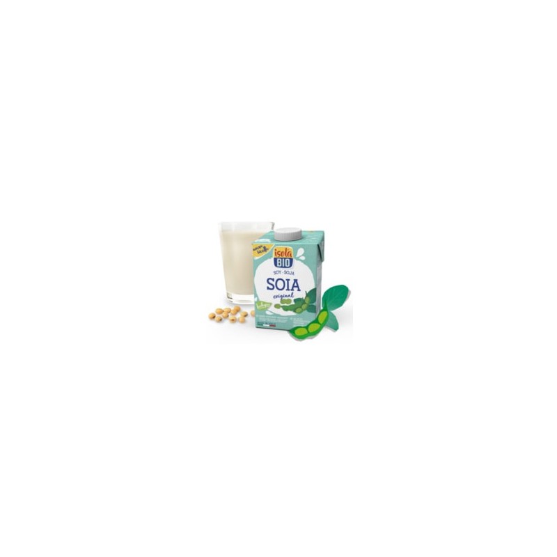 Isola Bio Bevanda di Soia alternativa vegetale al latte senza glutine e lattosio 500 ml Isola Bio Bevanda di Soia alternativa vegetale al latte senza glutine e lattosio 500 ml