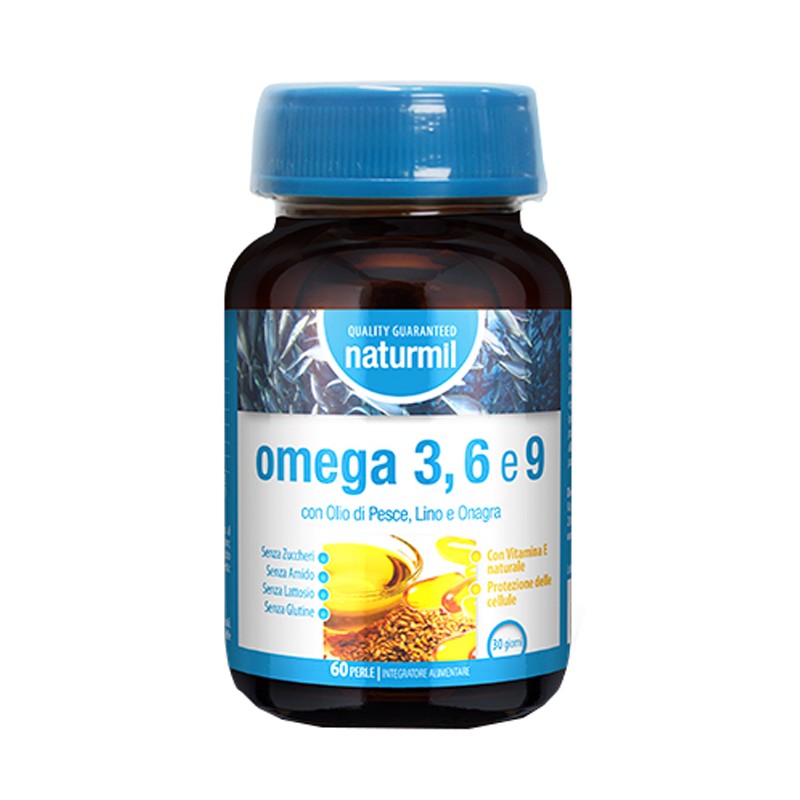 Naturmil Omega 3 6 9 per Benessere Cardiovascolare e Cerebrale 60 Perle