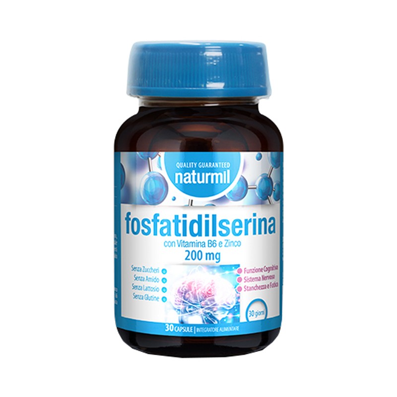 Naturmil Fosfatidilserina 200 mg per Memoria e Concentrazione 30 Capsule Vegetali Naturmil Fosfatidilserina 200 mg per Memoria e Concentrazione 30 Capsule Vegetali