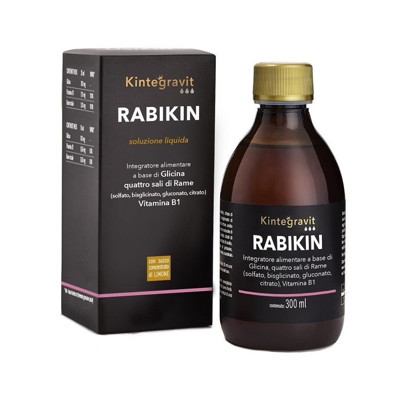 Rabikin Kintegravit integratore per energia, sistema nervoso e immunitario 300 ml Rabikin Kintegravit integratore per energia, sistema nervoso e immunitario 300 ml