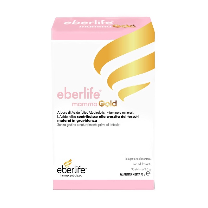 Eberlife Mamma Gold integratore gravidanza e fertilità 30 stick orosolubili