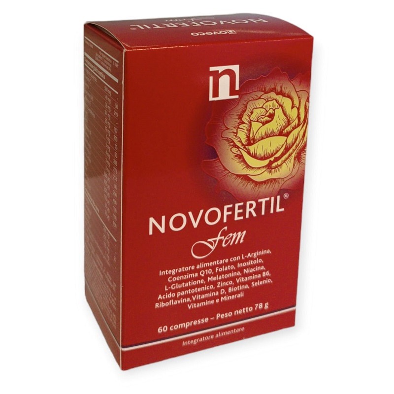 Novofertil Fem integratore per fertilità e benessere donna 60 compresse