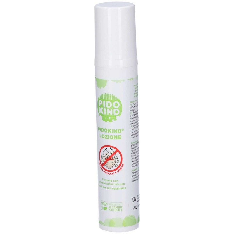 Pack ufficiale del prodotto Pido Kind Lozione contro pidocchi e lendini 75 ml con pettine incluso Pack ufficiale del prodotto Pido Kind Lozione contro pidocchi e lendini 75 ml con pettine incluso