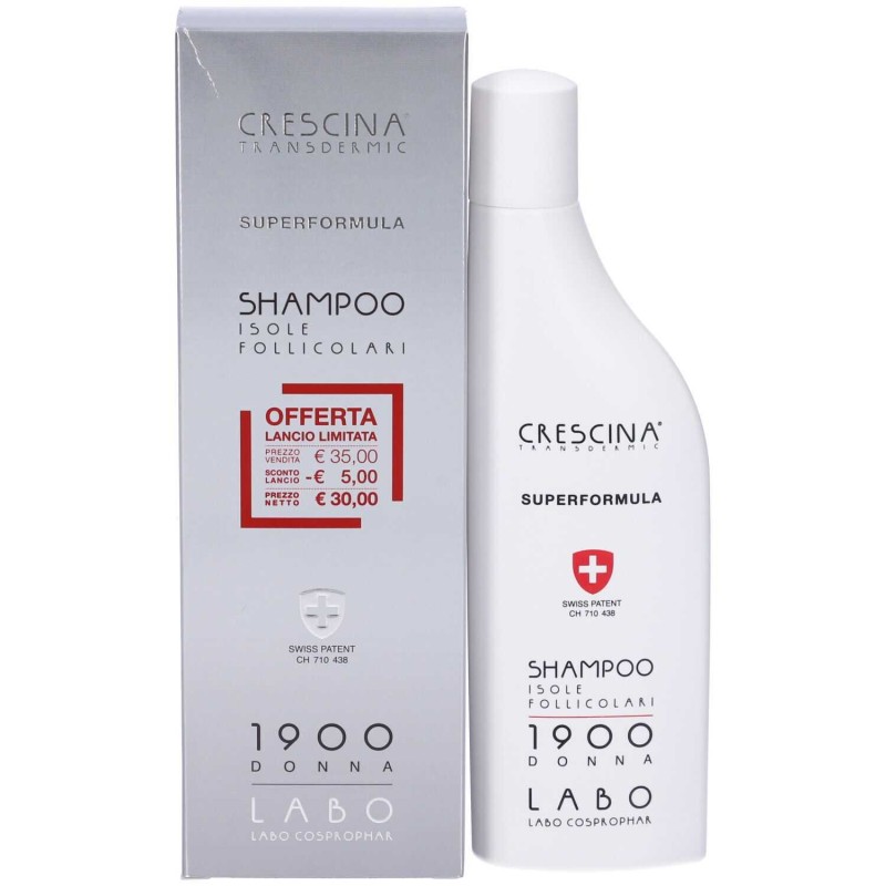 Scatola integra del prodotto Labo Shampoo Crescina Isole Follicolari Donna Capelli Radi 150 ml Scatola integra del prodotto Labo Shampoo Crescina Isole Follicolari Donna Capelli Radi 150 ml