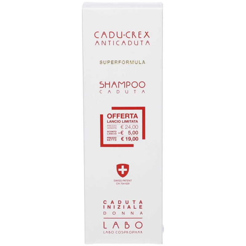 Confezione sigillata di Labo Shampoo Cadu-Crex Donna Shampoo Caduta Iniziale 150 ml | Anticaduta Confezione sigillata di Labo Shampoo Cadu-Crex Donna Shampoo Caduta Iniziale 150 ml | Anticaduta