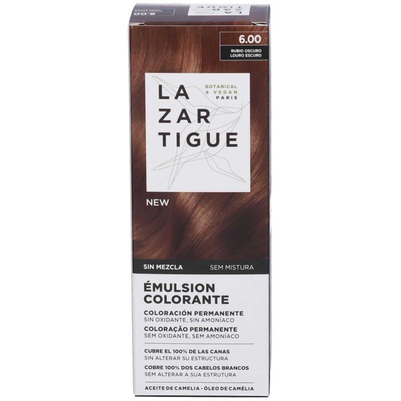 Scatola integra del prodotto Lazartigue Emulsion Colorante 6.00 Dark Blond Tintura Vegana 60 ml Scatola integra del prodotto Lazartigue Emulsion Colorante 6.00 Dark Blond Tintura Vegana 60 ml