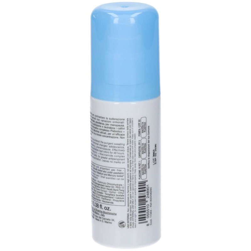 Presentazione grafica di Bioclin Pro Deo Active Vapo Sudorazione Ormonale 100 ml Deodorante 48h Presentazione grafica di Bioclin Pro Deo Active Vapo Sudorazione Ormonale 100 ml Deodorante 48h