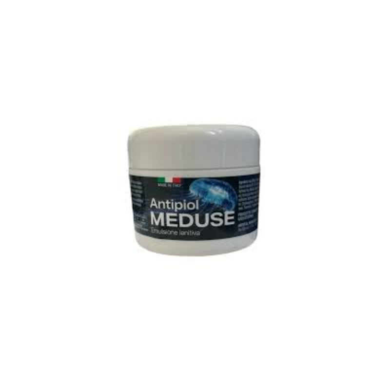 barattolo di Antipiol Meduse Emulsione con Calendula e Aloe per Punture di Medusa 50ml barattolo di Antipiol Meduse Emulsione con Calendula e Aloe per Punture di Medusa 50ml