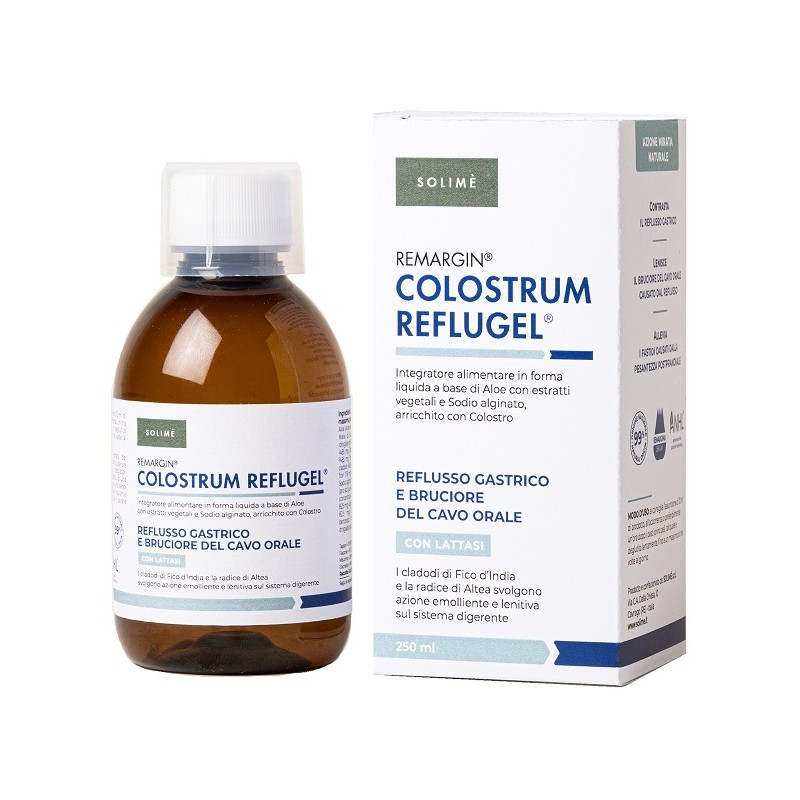 Remargin Colostrum Reflugel per Benessere Digestivo Flacone 250ml Remargin Colostrum Reflugel per Benessere Digestivo Flacone 250ml