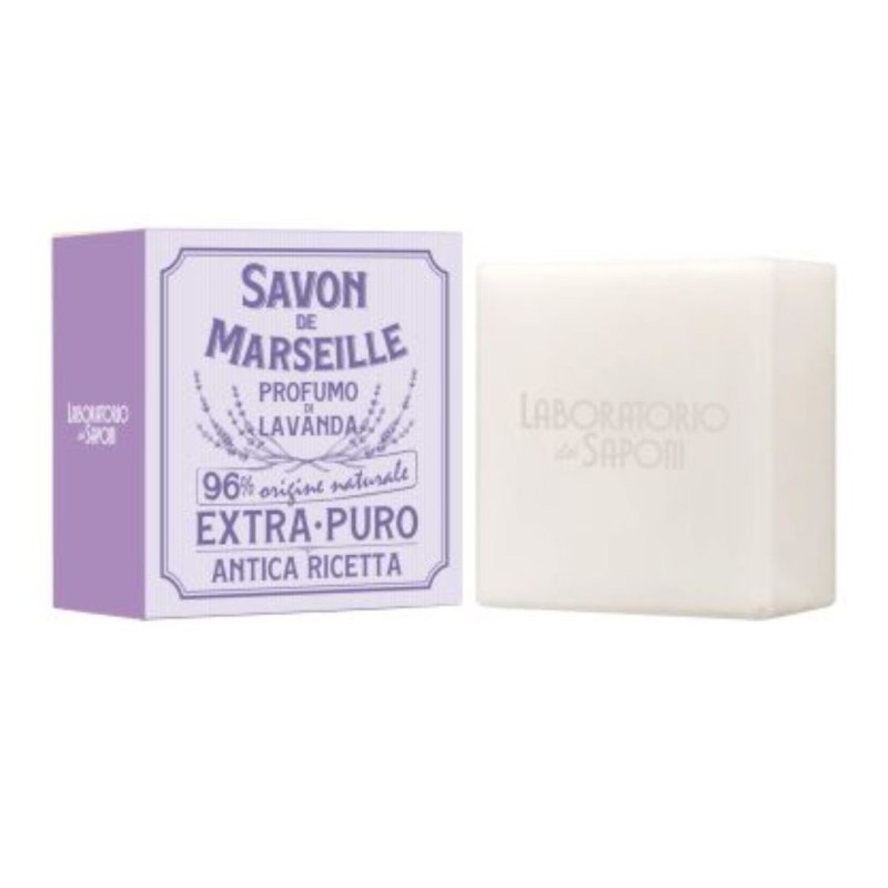 saponetta Laboratorio dei Saponi Sapone Vegano di Marsiglia alla Lavanda 100g saponetta Laboratorio dei Saponi Sapone Vegano di Marsiglia alla Lavanda 100g