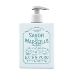 flacone di Laboratorio dei Saponi Sapone di Marsiglia al Profumo di Muschio Bianco 500 ml
