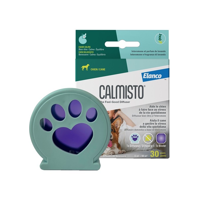 Calmisto Cane Diffusore per Stress e Ansia del Cane Diffusore con Ricarica 6ml Calmisto Cane Diffusore per Stress e Ansia del Cane Diffusore con Ricarica 6ml