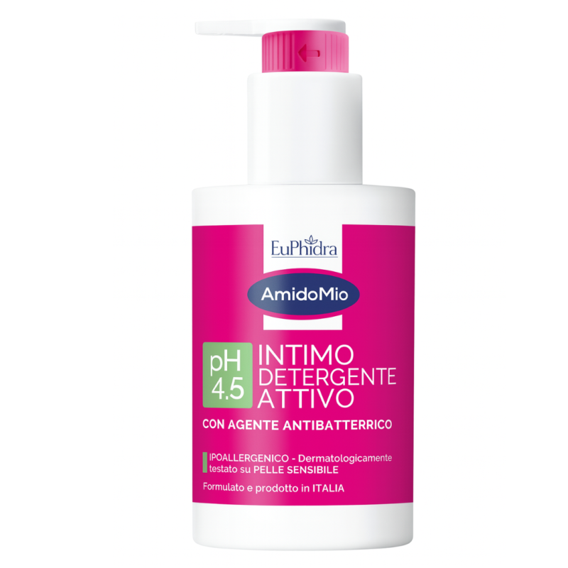 nuovo pack di Euphidra AmidoMio Intimo Detergente Attivo 250ml nuovo pack di Euphidra AmidoMio Intimo Detergente Attivo 250ml