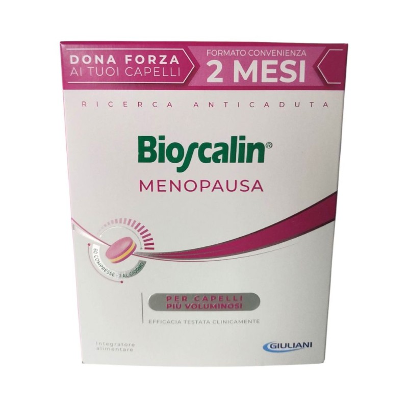 Formato di Bioscalin Menopausa Donna Integratore Capelli Voluminosi 60 Compresse