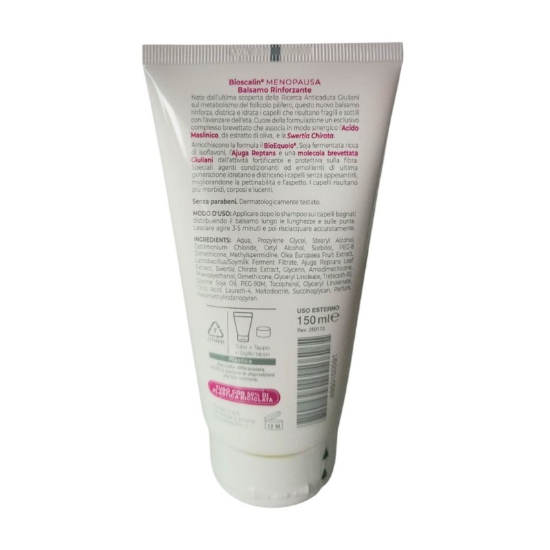 Dettagli di Bioscalin Menopausa Donna Balsamo Rinforzante Ridensificante 150ml Dettagli di Bioscalin Menopausa Donna Balsamo Rinforzante Ridensificante 150ml
