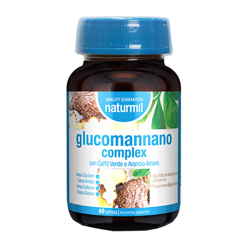 Naturmil Glucomannano Complex per Perdita di Peso e Digestione 60 Capsule