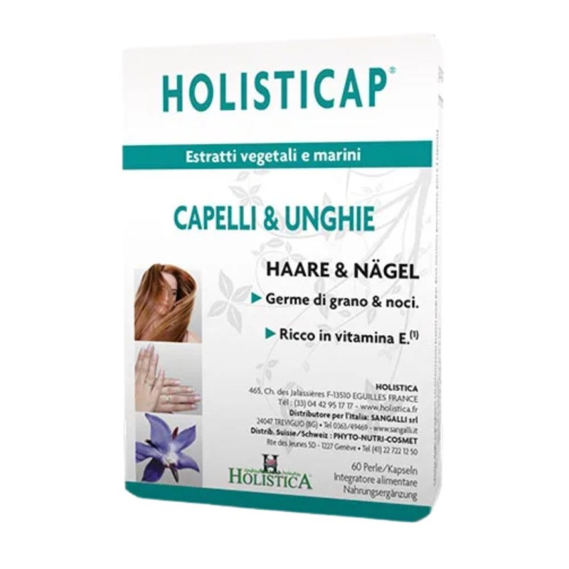 Formato di Sangalli Holisticap Integratore per Capelli e Unghie 60 Capsule Formato di Sangalli Holisticap Integratore per Capelli e Unghie 60 Capsule