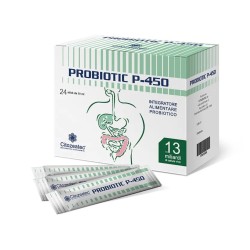 Formato di Probiotic P-450 Integratore per Benessere Intestinale 24 Stick Formato di Probiotic P-450 Integratore per Benessere Intestinale 24 Stick