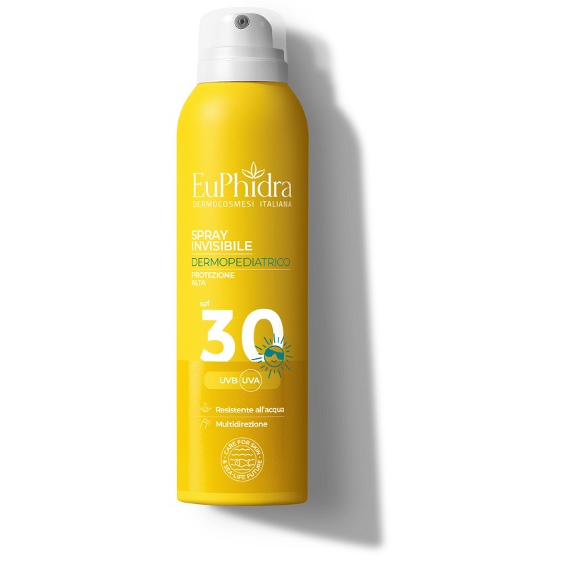 Euphidra Spray invisibile dermopediatrico SPF 30 per Bambini Protezione Solare 200ml Euphidra Spray invisibile dermopediatrico SPF 30 per Bambini Protezione Solare 200ml