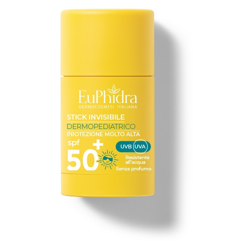 Euphidra Stick Invisibile Dermopediatrico SPF 50+ per Protezione Solare Bambini Stick 15ml Euphidra Stick Invisibile Dermopediatrico SPF 50+ per Protezione Solare Bambini Stick 15ml