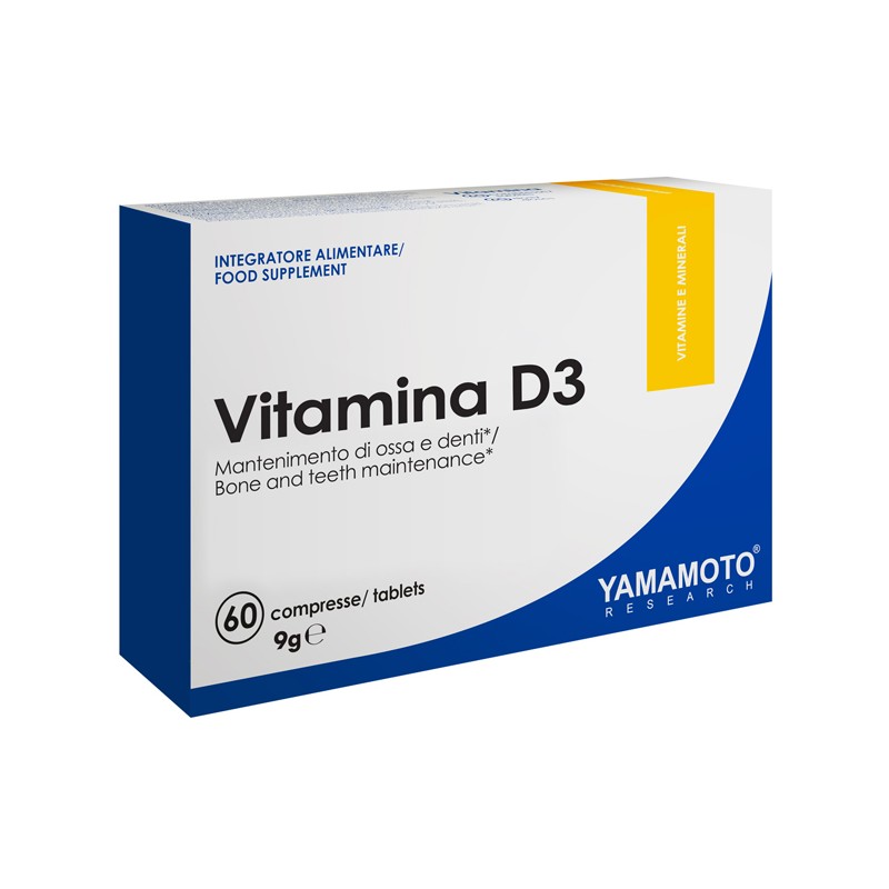 Yamamoto Research Vitamina D3 per Ossa e Denti 60 Compresse