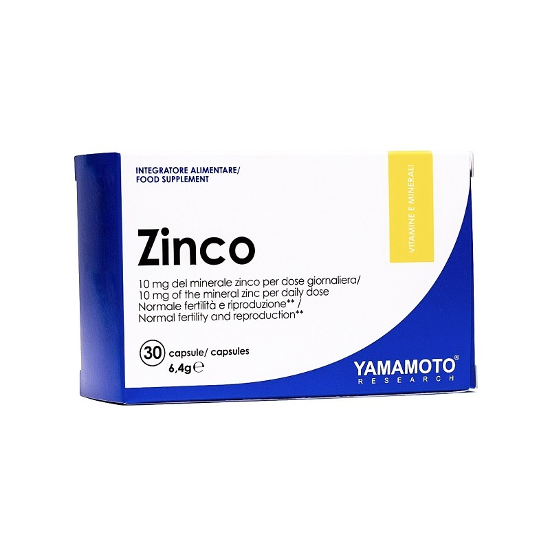 Yamamoto Research Zinco 15mg per Sistema Immunitario e Benessere Ormonale 30 Capsule Yamamoto Research Zinco 15mg per Sistema Immunitario e Benessere Ormonale 30 Capsule