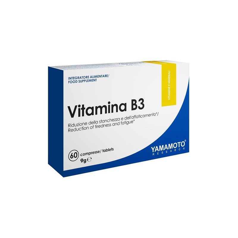 Yamamoto Research Vitamina B3 per Energia e Sistema Nervoso 60 Compresse Yamamoto Research Vitamina B3 per Energia e Sistema Nervoso 60 Compresse