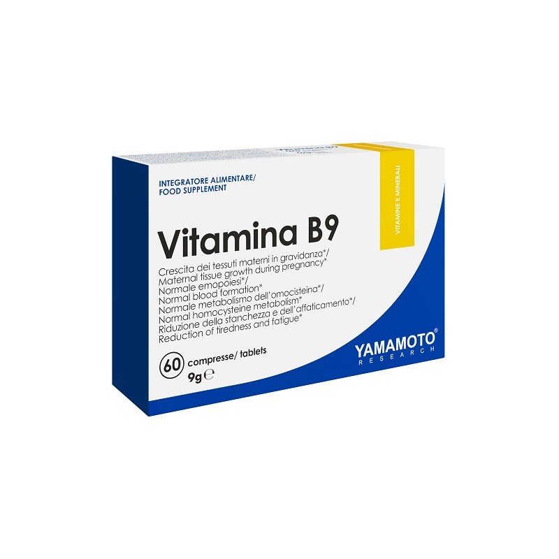 Yamamoto Research Vitamina B9 per Gravidanza e Sistema Immunitario 60 Compresse Yamamoto Research Vitamina B9 per Gravidanza e Sistema Immunitario 60 Compresse