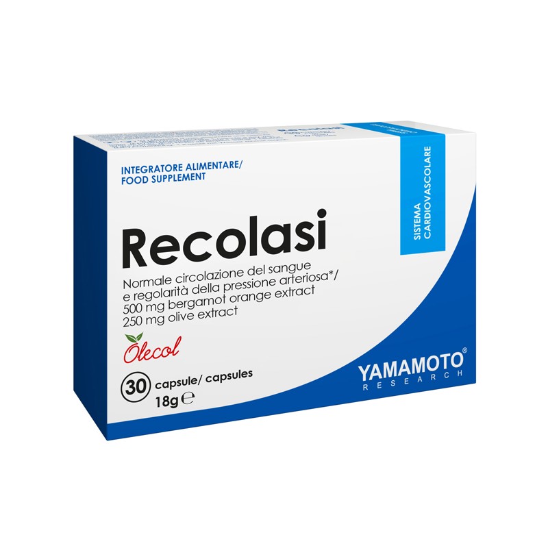 Yamamoto Research Recolasi per Salute Cardiovascolare e Pressione 30 Capsule