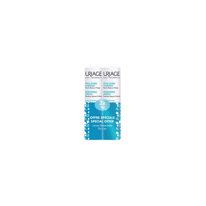 Uriage Eau Thermale Stick Idratante Labbra per Labbra Secche e Screpolate 2 Stick da 4g Uriage Eau Thermale Stick Idratante Labbra per Labbra Secche e Screpolate 2 Stick da 4g
