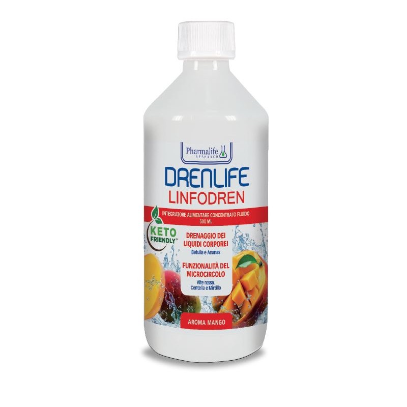 Drenlife Linfodren integratore drenante per ritenzione idrica e microcircolo 500 ml Drenlife Linfodren integratore drenante per ritenzione idrica e microcircolo 500 ml