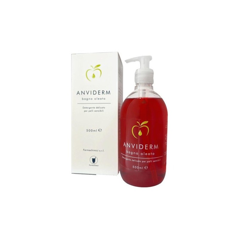 Formato di Anviderm Bagno Oleato per Pelli Sensibili 500ml Formato di Anviderm Bagno Oleato per Pelli Sensibili 500ml