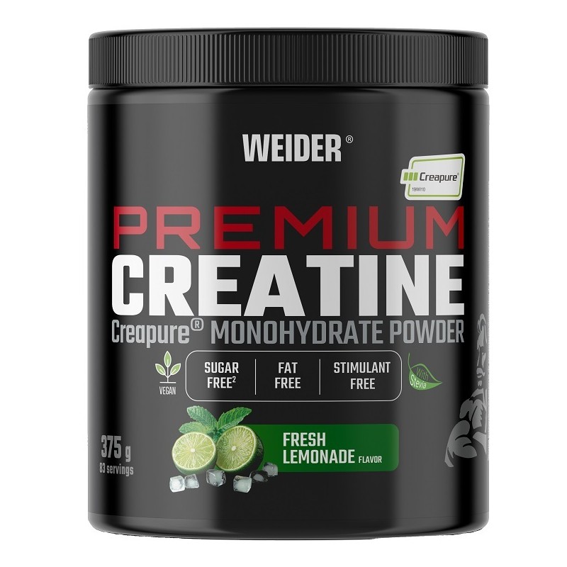 Weider Premium Creatine Fresh Lemonade per Forza e Recupero Muscolare 375g Weider Premium Creatine Fresh Lemonade per Forza e Recupero Muscolare 375g